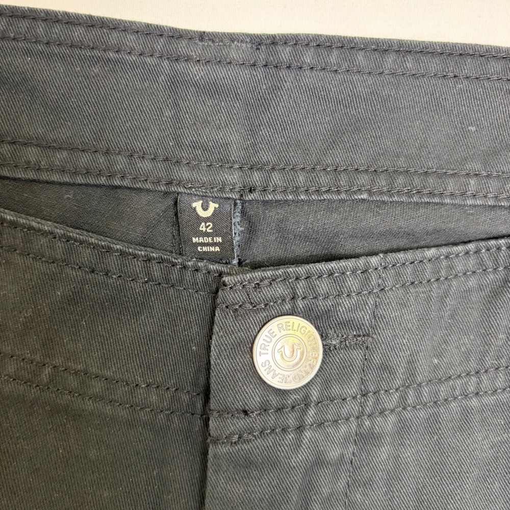 True Religion Mens Jet Black Cargo SN Shorts NWT Size 42 107235 - Picture 3 of 10